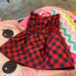Cat & Jack Red and Blue Plaid Dress
